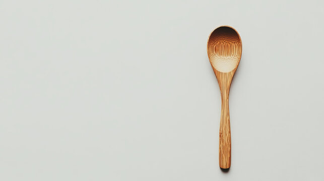 wooden spoon isolated on white background