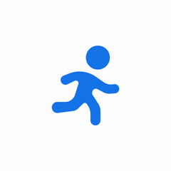 jogging run icon sign vector