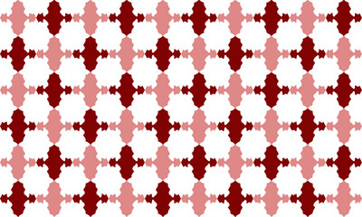 Vintage red and pink block, line crossed into grid fence repeat pattern, replete image, design for fabric printing