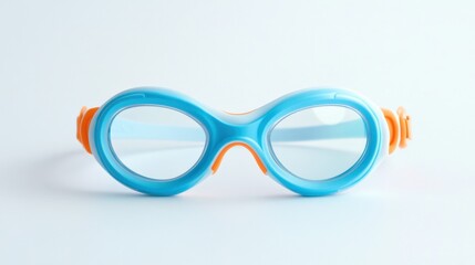 children's swimming goggles on white background