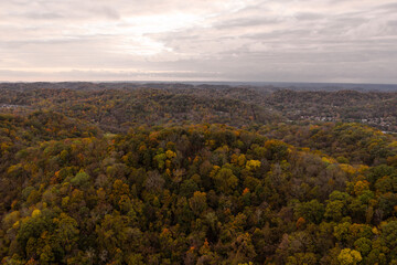 Scenic Drone Shot of Mountains