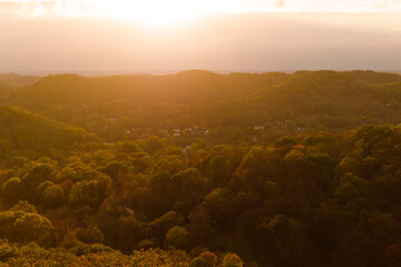 Scenic Drone Shot of Mountains
