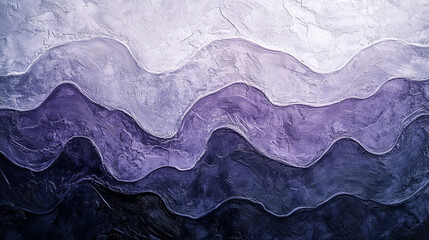Fototapeta premium Colorful abstract waves create a serene atmosphere in textured artwork