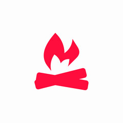 warm fireplace icon sign vector