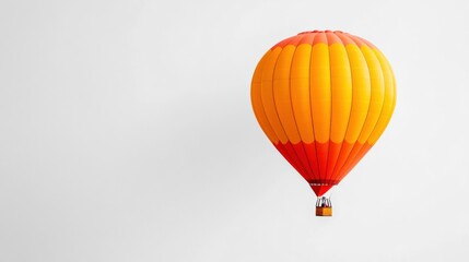 Obraz premium vibrant hot air balloon soars against a clear sky