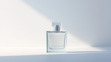 Captivating perfume bottle display minimalist studio product photography clean aesthetic side lighting elegance