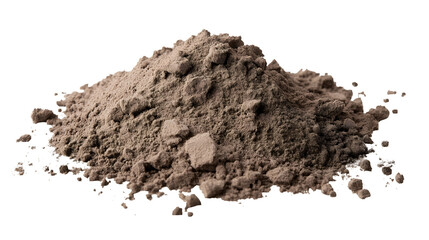 pile of soil isolated png transparent background