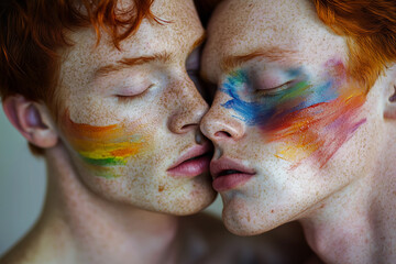 Two handsome, muscular redheads