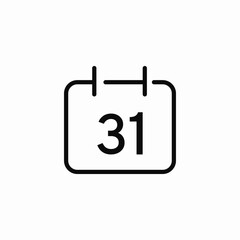date calendar icon sign vector