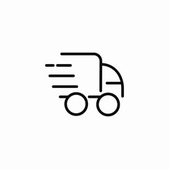 fast delivery services icon sign vector