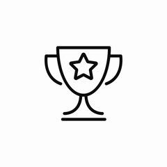 first award cup icon sign vector