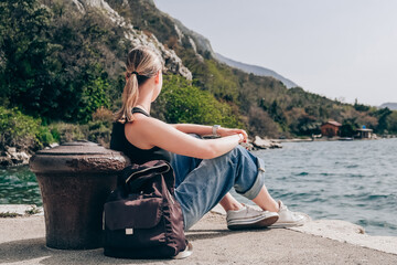 Travel.Eco travel,woman solo traveling alone,digital nomad,eco travel,bleisure,work travel,nomad aesthetic,nomadding,road trip solo,memoon,solo honeymoon, Sustainable Climate Visuals