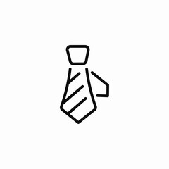 necktie accessory icon sign vector