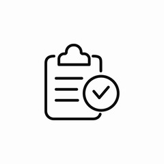 office notes completed icon sign vector