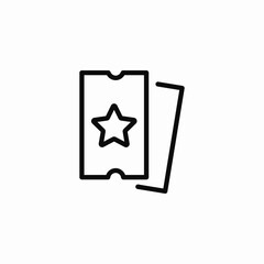 vip tickets icon sign vector