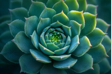 Obraz premium Close-up of a succulent plant with intricate patterns
