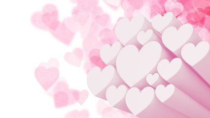 pink background with hearts