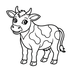 Fototapeta premium Cow , silhouette