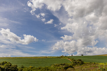 landscape with clouds