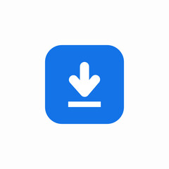 download program install icon sign vector