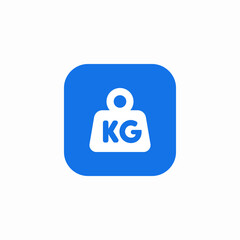 metric system kg  icon sign vector