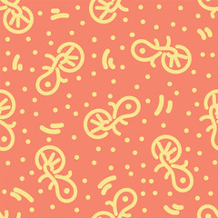 Digital and Textile Design Pattern all over vector illustration