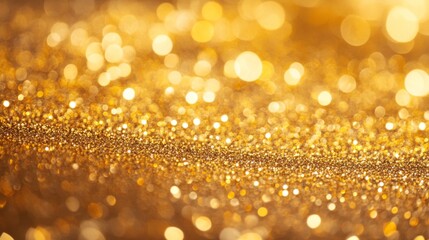 Golden Glitter Background Design for Celebration