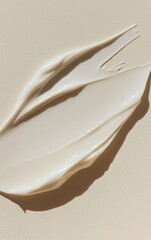 Close-Up Top View of Skincare Product Texture in Natural Light