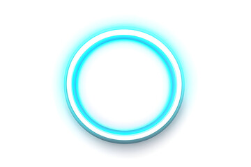 Blue glowing circle transparent background. Blurred circles blue color dot light. Circle design elements