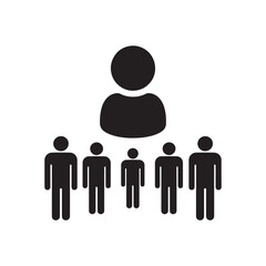 business people male avatar character icon set silhouette vector flat design