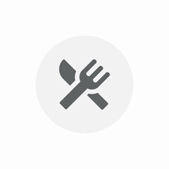 dining set icon sign vector