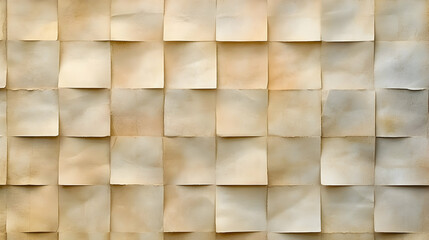 Beige paper squares texture background