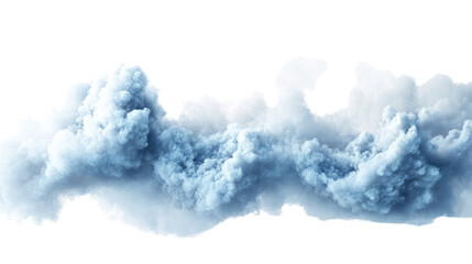 Abstract cloud shape design isolated on a white transparent background