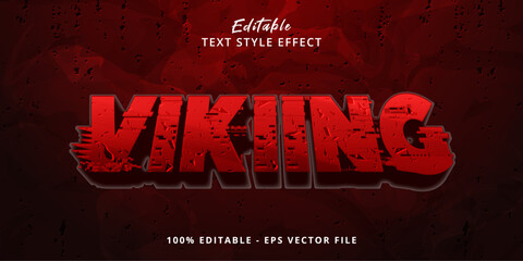 Editable text effect viking, 3d nordic and scandinavian font style