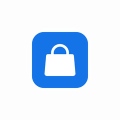 purse handle icon sign vector