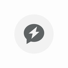 quick message provider icon sign vector