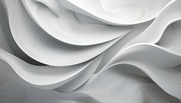 Minimalist, Monochromatic Tranquility A Striking Abstract White Wallpaper, Incorporating Textural Elements and Geometric Patterns to Create a Soothing, Meditative Atmosphere.