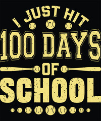 Happy 100 Days of School Graphic Design- Mom Baseball Art, 100 Days Baseball craft, Baseball Silhouette, 100th Day Learning Artwork, Educational T-Shirt Design, Creative School Anniversary Graphic Art