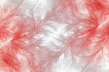 Abstract Red and White Swirl Pattern with Soft Textures and Depth