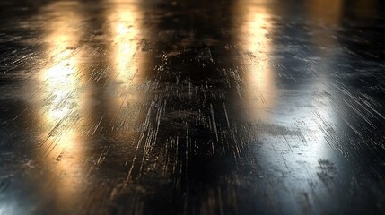 Fototapeta premium Dark Textured Surface Illuminated By Warm Light