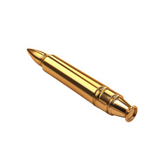 Bullet weapon isolated on transparent background