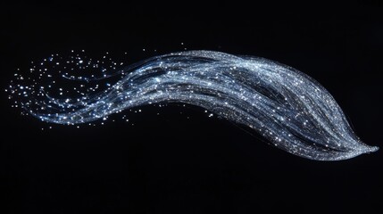 Fototapeta premium Abstract Optical Fiber Art: Stunning Display of Light and Technology