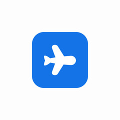 Obraz premium flight application icon sign vector