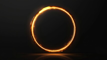 Abstract Glowing Circle Graphic Design