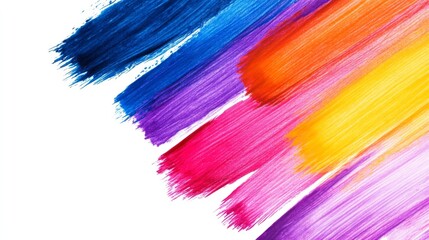 Fototapeta premium Abstract Colorful Brushstrokes Art Design