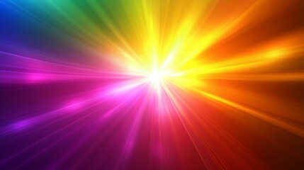 Vibrant Radiant Burst of Colors - Abstract Graphic Design