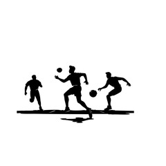 Fototapeta premium People Playing Games And Having Fun Vector Logo Design