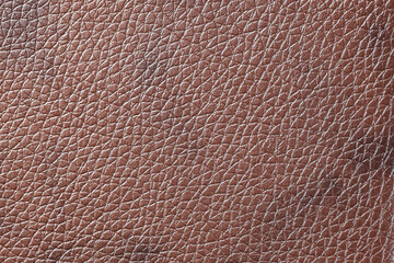 Fototapeta premium close up brown artificial leather texture background.