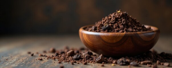 Aged, cherrywood pipe; bowl full of dark tobacco , still life, smoking pipe