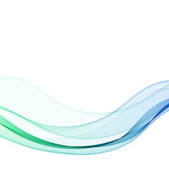 Abstract blue smooth wave on a white background. Design element. Vector illustration. Eps 10